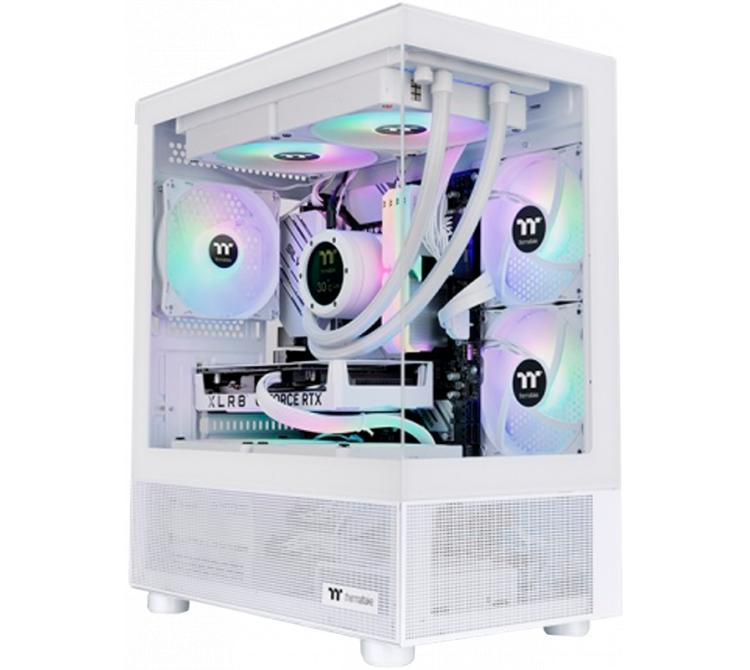 Gabinete Thermaltake View 170 Snow 3x120mm ARGB Fans Vidrio Templado