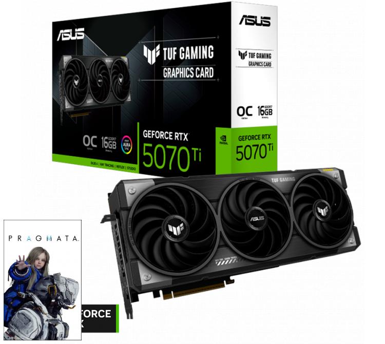 Placa de Video ASUS TUF GeForce RTX 5070 Ti 16GB GDDR7 Gaming OC
