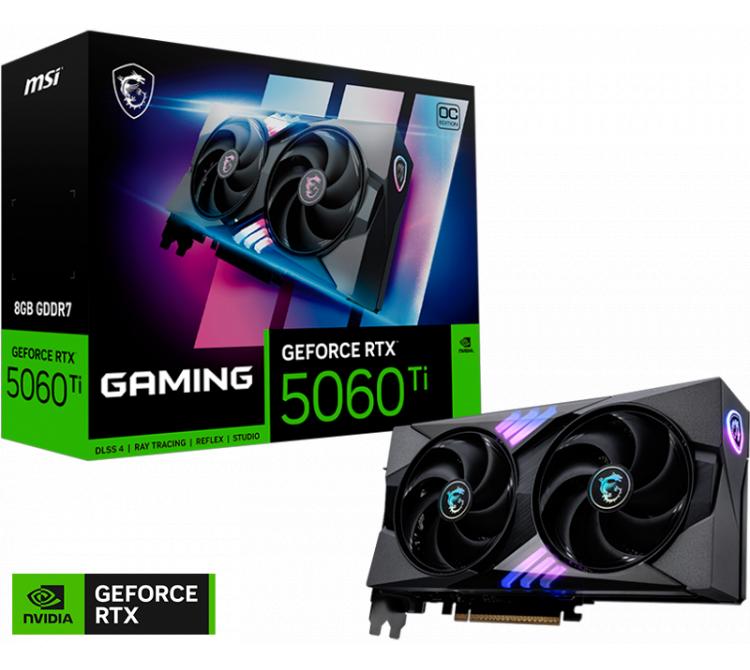 Placa de Video MSI GeForce RTX 5060 TI 8GB GAMING OC