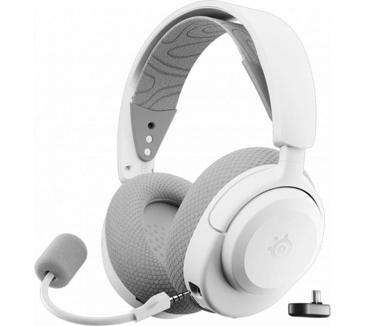 Auriculares SteelSeries Arctis Nova 3P Wireless 2.4Ghz Lightweight Dynamic RGB PC/PS White