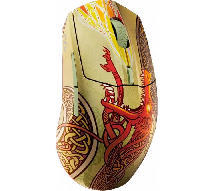 Mouse SteelSeries Aerox 3 CS2 Edition Dragon Lore Wireless 2.4Ghz Bluetooth Sensor TrueMove Air RGB 200Hs