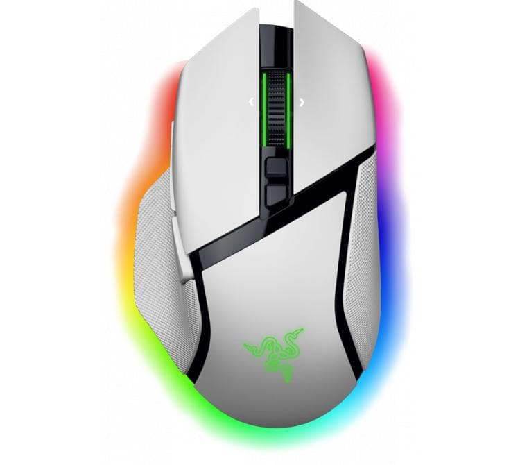Mouse Razer Basilisk V3 PRO HyperSpeed Ergonomic Wireless 2.4Ghz White 35K DPI RGB 140hs