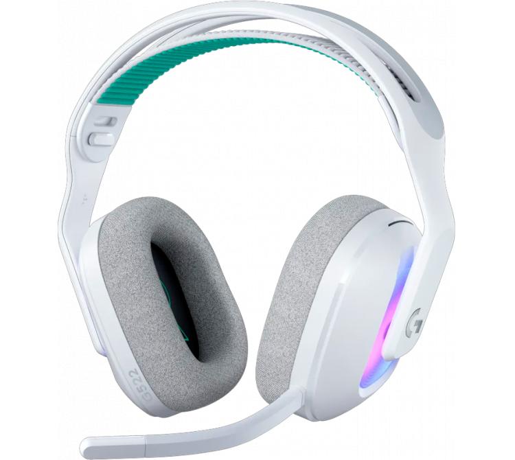 Auriculares Logitech G522 Wireless 2.4Ghz Lightspeed White RGB LightSync 40Hs