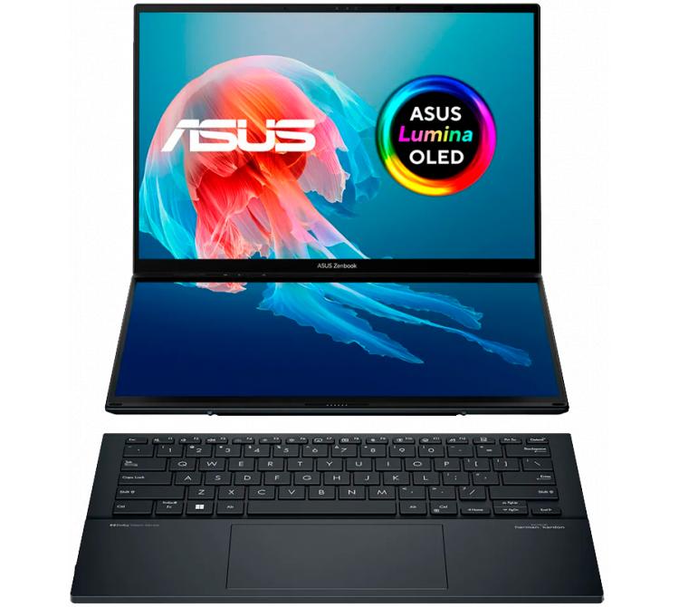 Notebook ASUS Zenbook Duo 14" Intel Core Ultra 9 285H 32GB DDR5 SSD 1TB Win11 3K OLED Touch UX8406CA-PZ011W