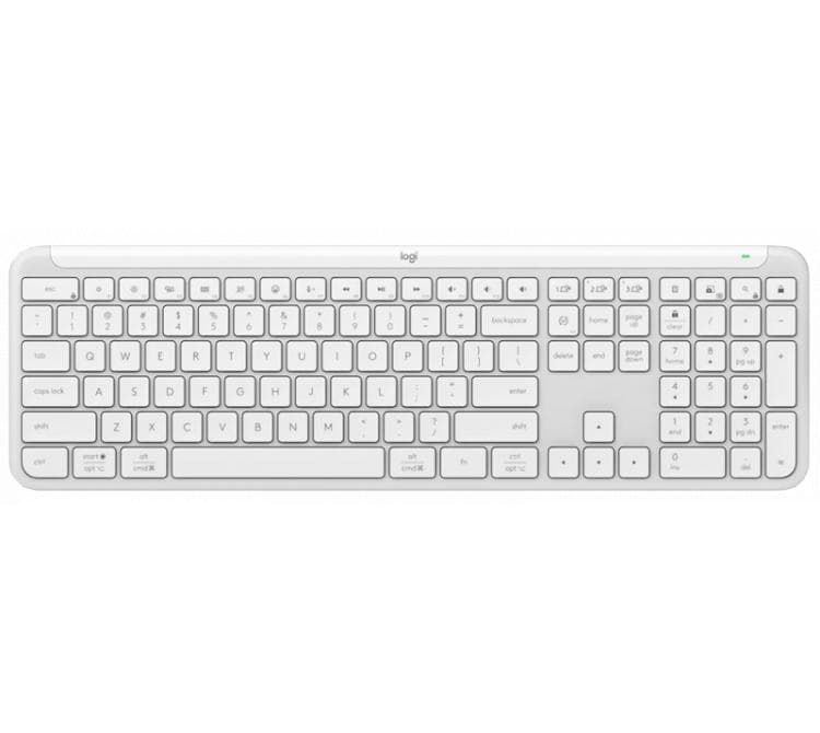 Teclado Logitech K950 Signature Slim Bluetooth White Bateria hasta 36 meses