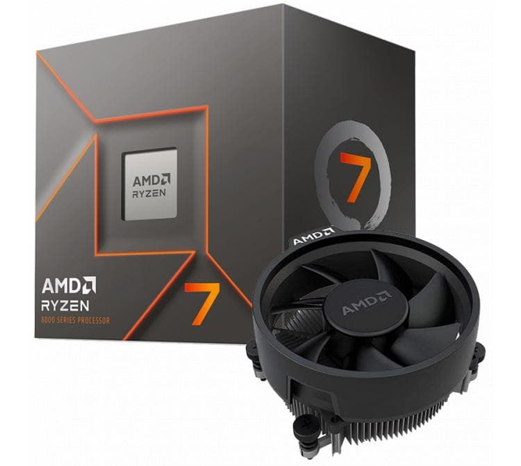 Procesador AMD Ryzen 7 8700F 5.0GHz Turbo AM5 + Wraith Stealth Cooler