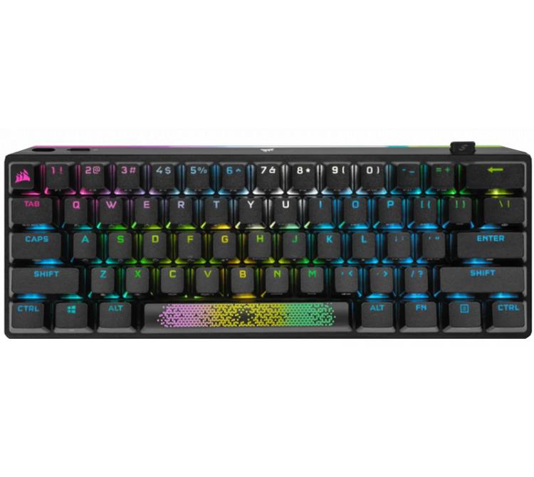 Teclado Mecanico Corsair K70 PRO MINI SlipStream Wireless 2.4Ghz Bluetooth 1ms 8000hz Switch Cherry MX RGB 200Hs PC/Mac