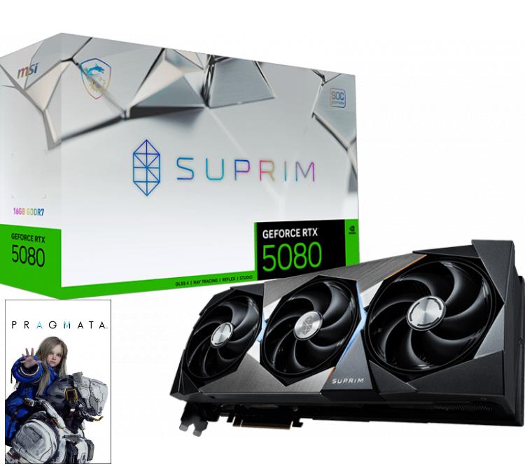 Placa de Video MSI GeForce RTX 5080 16GB GDDR7 SUPRIM SOC