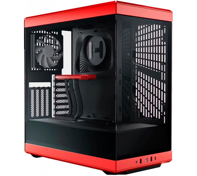 Gabinete HYTE Y40 Black Cherry Vidrio Templado 2x120mm Fans Vertical GPU Mount Inc. Cable Riser PCIe 4x16 USB-C 3.2 Marca: