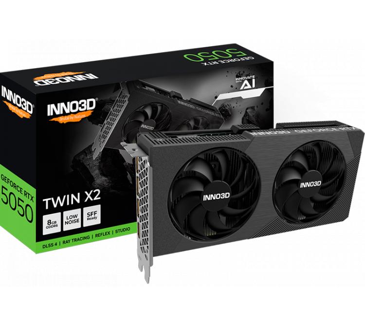 Placa de Video INNO3D GeForce RTX 5050 8GB GDDR6 Twin X2
