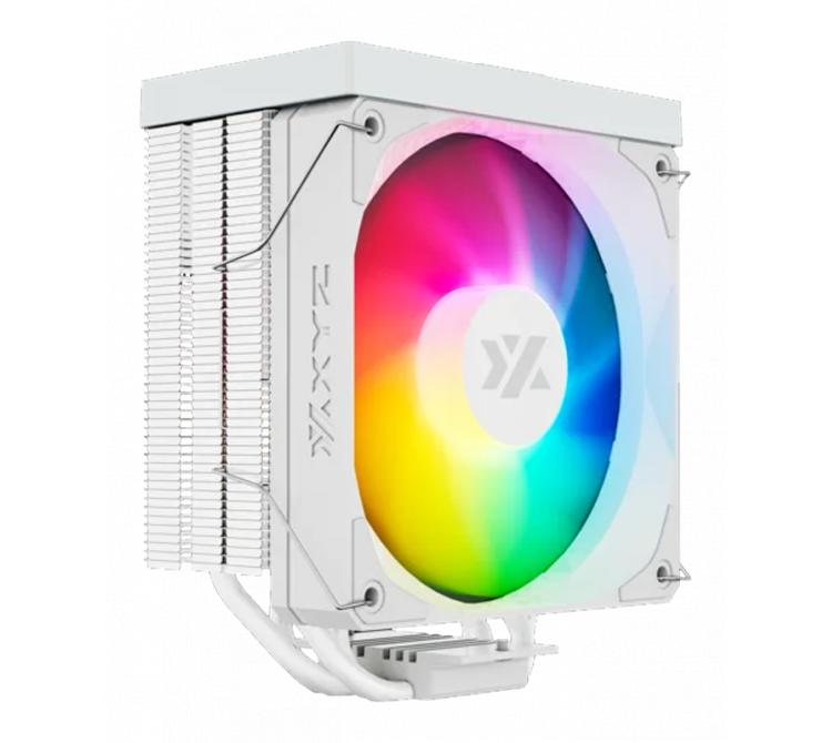 Cooler CPU XYZ Thermax Pulsar 4 White ARGB Digital Temperature Display