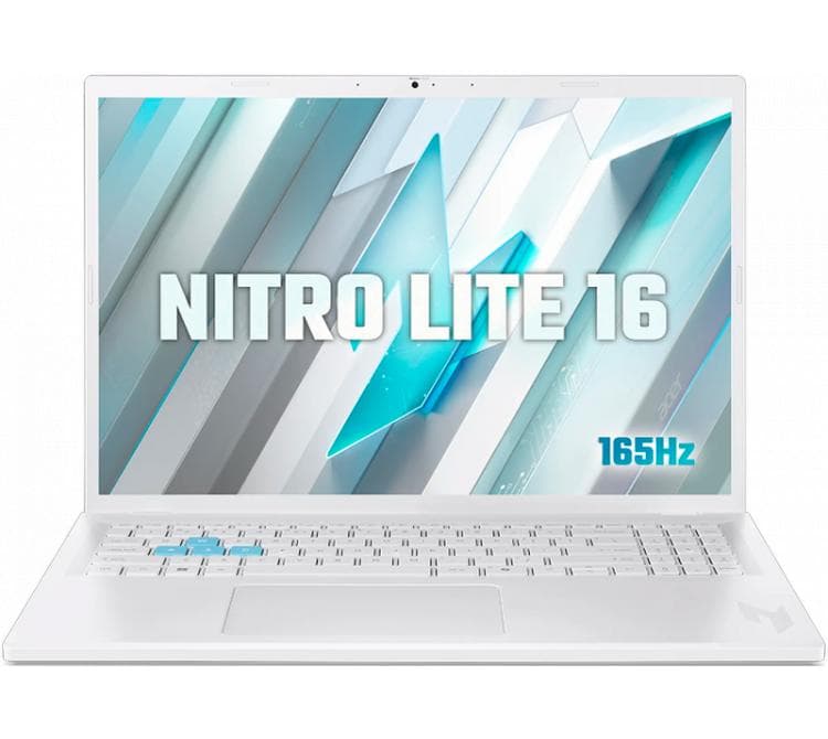 Notebook Acer Nitro Lite 16 16" Intel I5 13420H 16GB SSD 512GB RTX 4050 165Hz Win11 White NL16-71G-59BN-AR