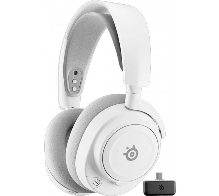 Auriculares SteelSeries Arctis Nova 7P Gen 2 Wireless 2.4Ghz Bluetooth White USB-C 50Hs PC/MAC/PS/SWITCH/VR