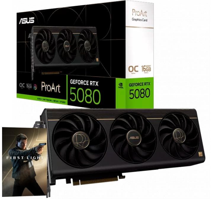 Placa de Video ASUS ProArt GeForce RTX 5080 16GB GDDR7 OC