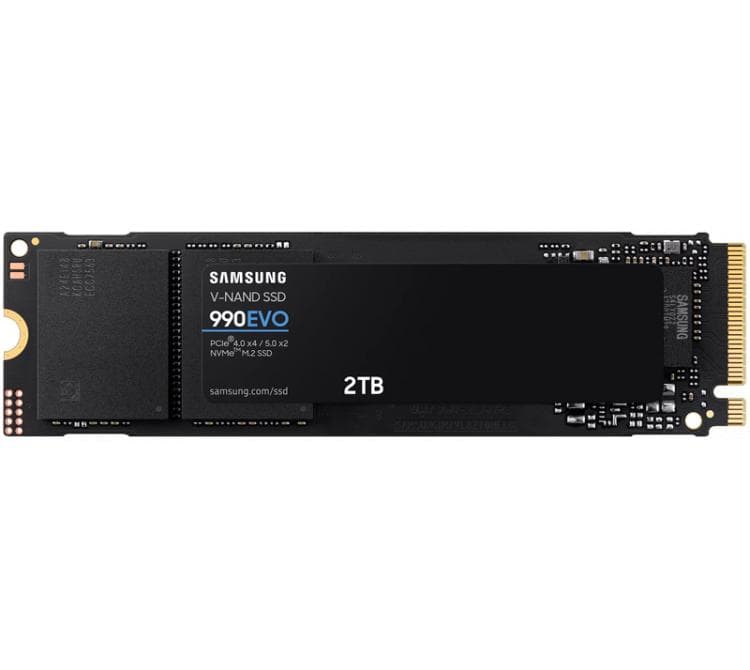 Disco Solido SSD M.2 Samsung 2TB 990 EVO 5000MB/s NVMe PCI-E Gen4 x4 Gen5 x2