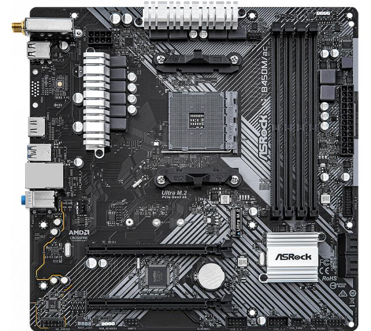 Mother Asrock B450M/AC AM4 WIFI R2.0 CAJA BLANCA BULK - OUTLET