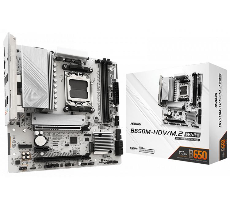 Mother Asrock B650M-HDV/M.2 AM5 DDR5 WhiteBox BULK - OUTLET