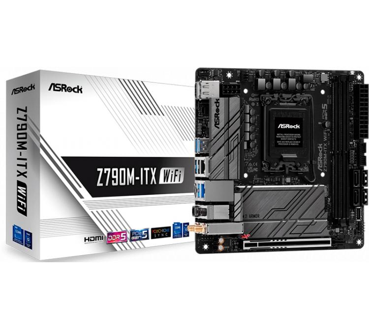 Mother Asrock Z790M-ITX WIFI DDR5 S1700 BULK - OUTLET