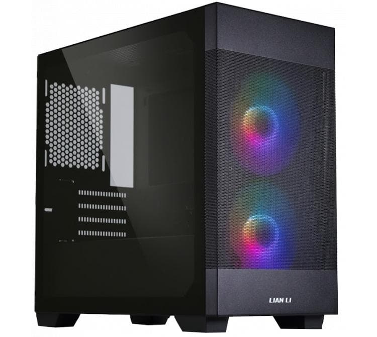 Gabinete Lian Li Lancool 205M Mesh Black 2x140mm ARGB PWM Fan Vidrio Templado BULK - OUTLET
