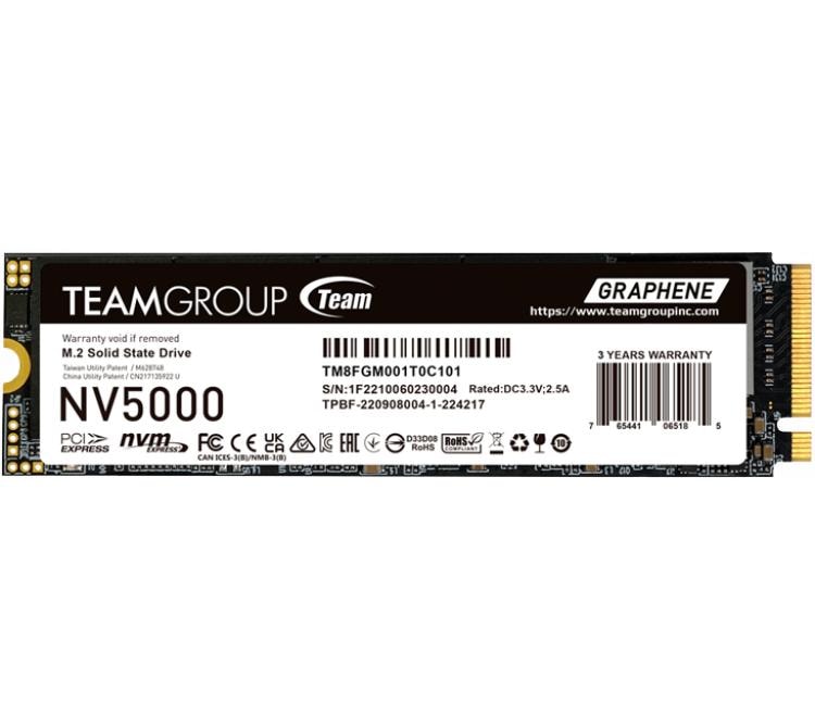 Disco Solido SSD M.2 Team 1TB NV5000 4500MB/s NVMe PCI-E x4 Gen4