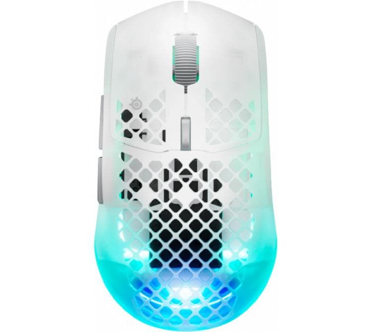 Mouse SteelSeries Aerox 3 Gen2 Wireless 2.4Ghz Bluetooth Polling 4K Sensor Truemove 26K White