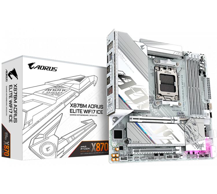 Mother Gigabyte X870M AORUS ELITE WIFI 7 ICE AM5