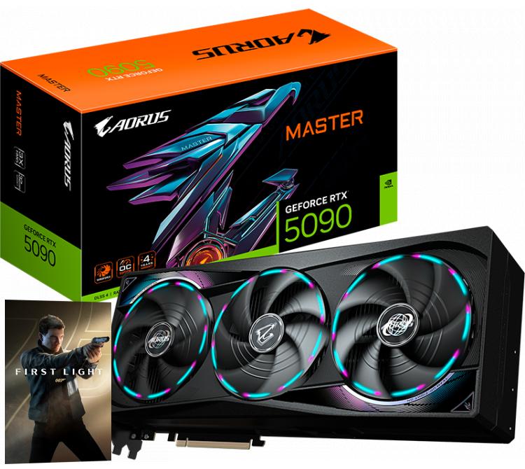 Placa de Video Gigabyte AORUS GeForce RTX 5090 32GB GDDR7 MASTER