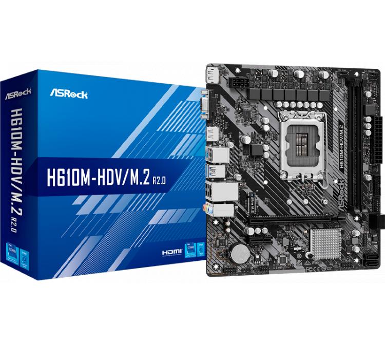 Mother Asrock H610M-HDV/M2 R2.0 DDR4 S1700 BULK - OUTLET