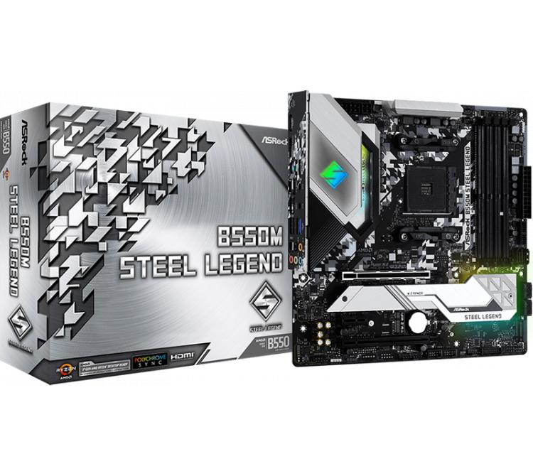 Mother Asrock B550M Steel Legend AM4 BULK - OUTLET