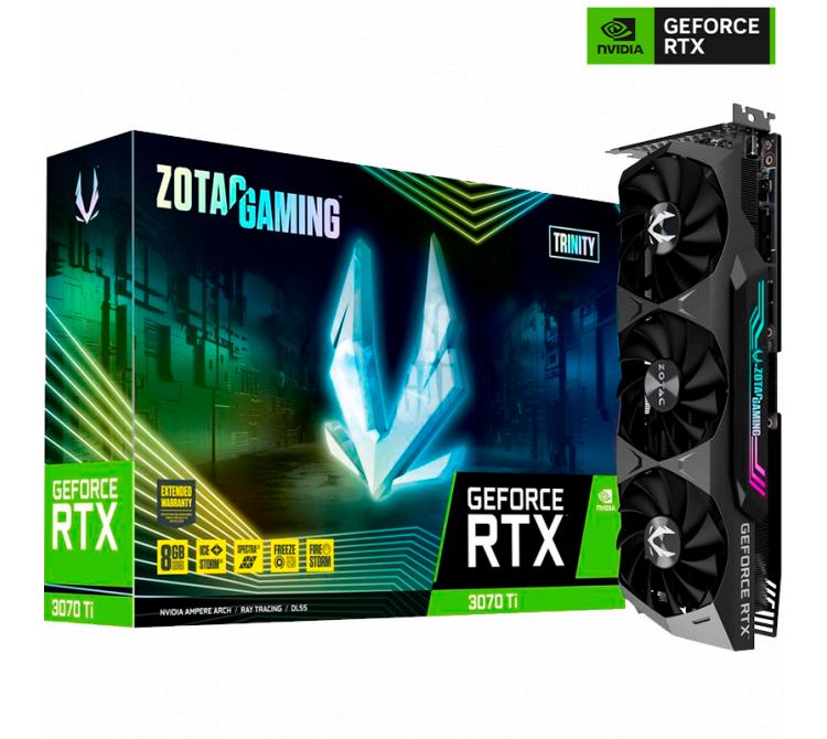 Placa de Video Zotac GeForce RTX 3070 Ti 8GB GDDR6X Trinity BULK BULK - OUTLET
