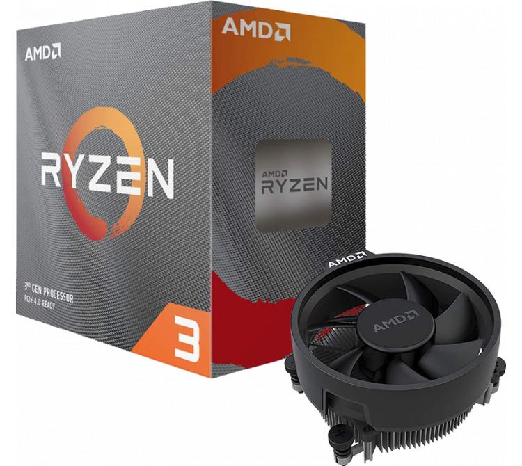 Procesador AMD Ryzen 3 3100 3.9GHz Turbo Wraith Stealth Cooler BULK - OUTLET