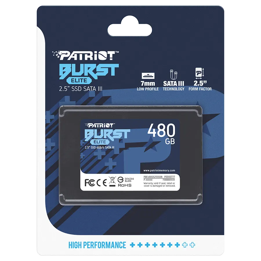Disco Sólido SSD Patriot Burst Elite 480GB 2.5" SATA 450MB/s