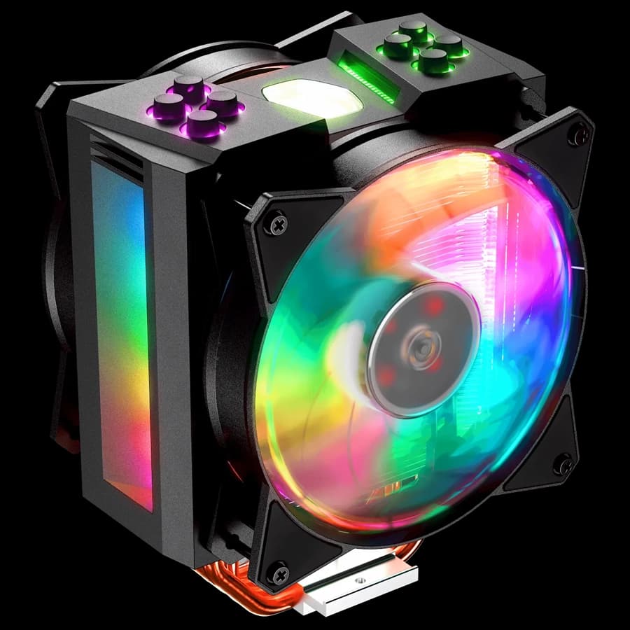 Disipador Air Cooler CPU Cooler Master MasterAir MA410M ARGB 165.1mm AMD Intel c/ Ctrl. ARGB
