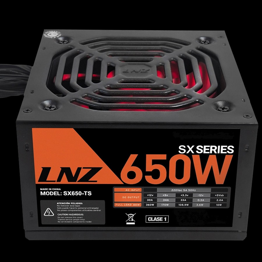Fuente de Alimentación LNZ SX650-TS 650W ATX
