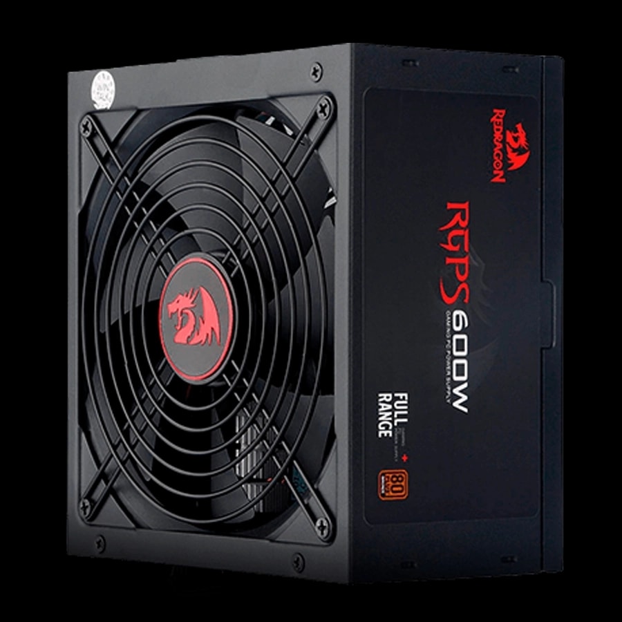 Fuente Redragon RGPS-600W PS002 80 PLUS Bronze ATX Fan 140mm Negro