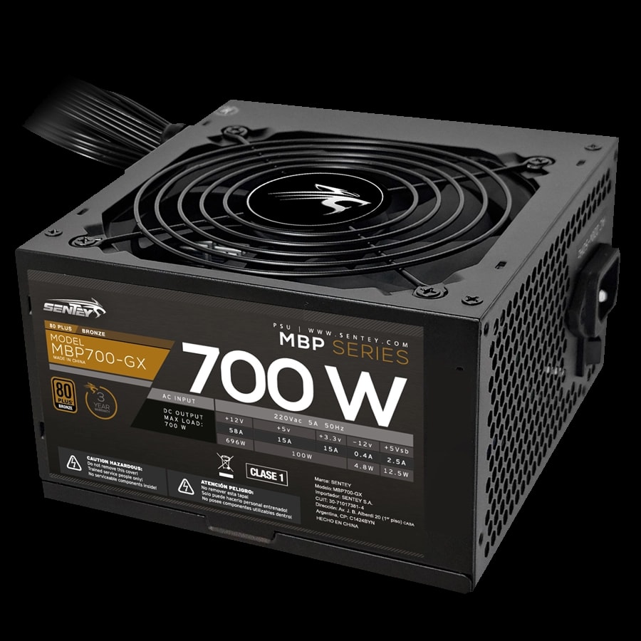 Fuente de Alimentación Sentey MBP700-GX 700W 80 PLUS Bronze ATX 3.1