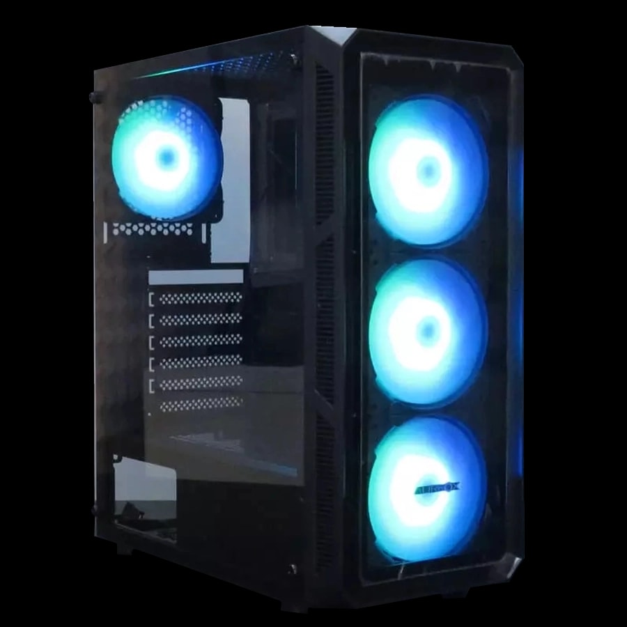 Gabinete AUREOX RHEA ARX 400G ATX Negro 4xFan ARGB