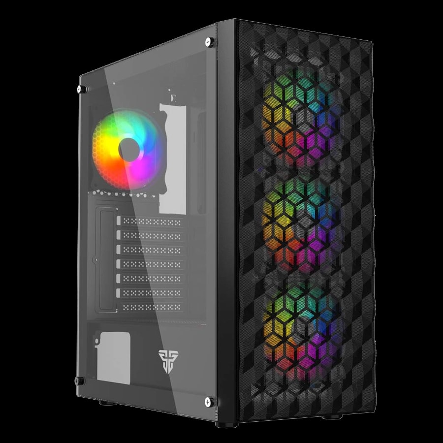 Gabinete Fantech AERO 2 CG83 Mid Tower ATX TG 4xFan FRGB Negro