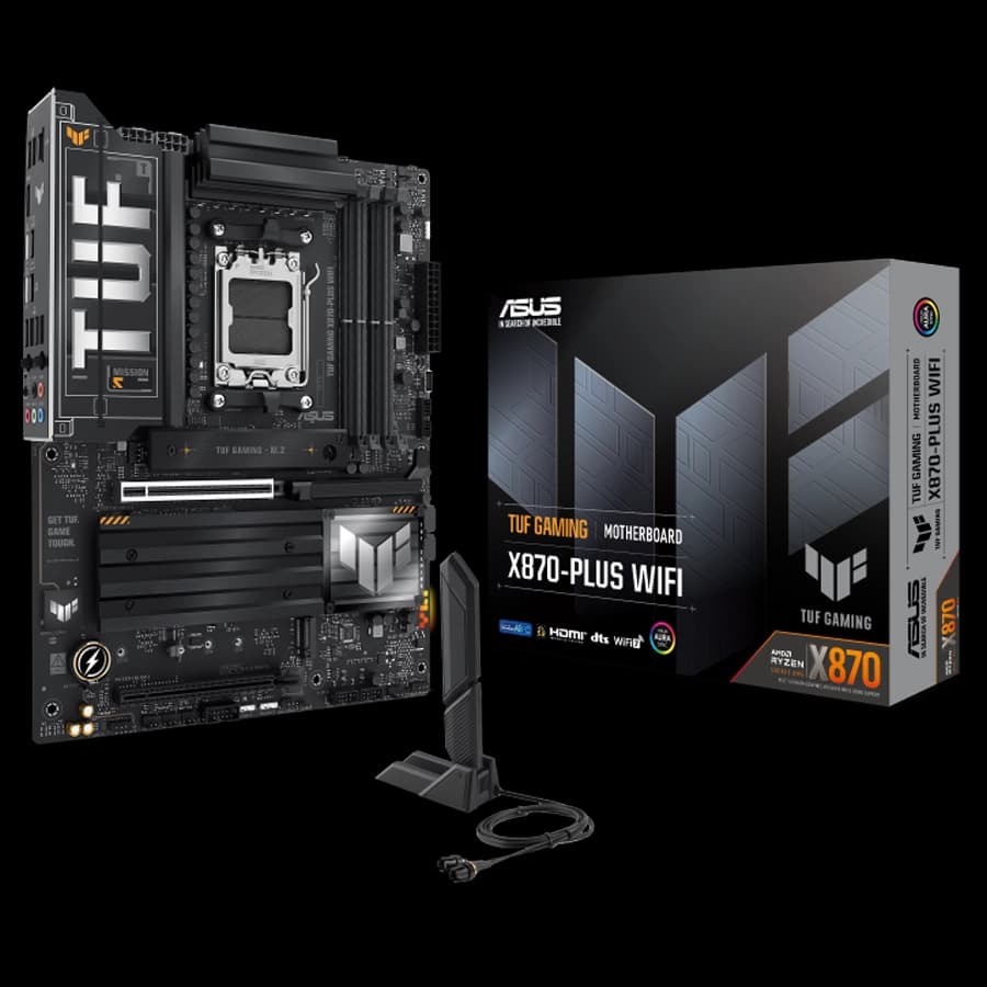 Motherboard ASUS TUF GAMING X870-PLUS WIFI AMD AM5 ATX DDR5 PCIe 5.0 M.2 Gen5 LAN 2.5Gb WiFi 7