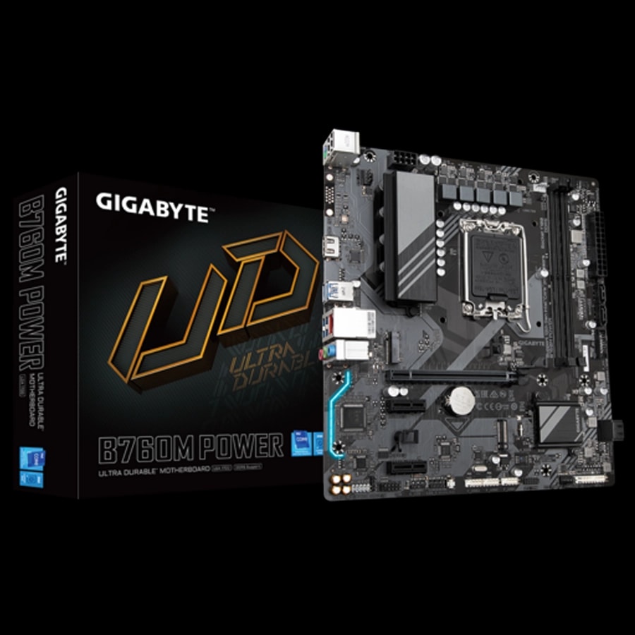 Motherboard GIGABYTE B760M POWER (rev. 1.0) Intel LGA1700 mATX DDR5 PCIe 4.0 M.2 Gen4 2.5GbE