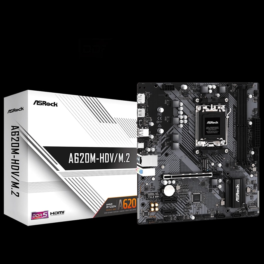 Motherboard ASRock A620M-HDV/M.2 AMD AM5 mATX DDR5 PCIe 4.0 M.2 Gen4
