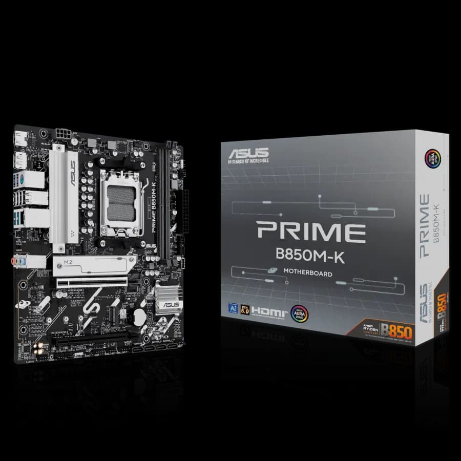 Motherboard ASUS PRIME B850M-K AMD AM5 mATX DDR5 PCIe 5.0 M.2 Gen5 LAN 2.5Gb