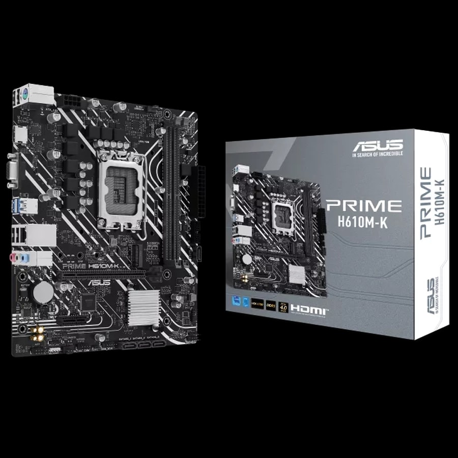 Motherboard ASUS PRIME H610M-K Intel LGA1700 mATX DDR5 PCIe 4.0 M.2 Gen3