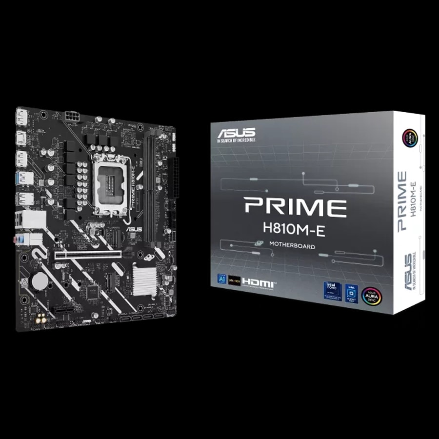 Motherboard ASUS PRIME H810M-E Intel LGA1851 mATX DDR5 PCIe 4.0 M.2 Gen4
