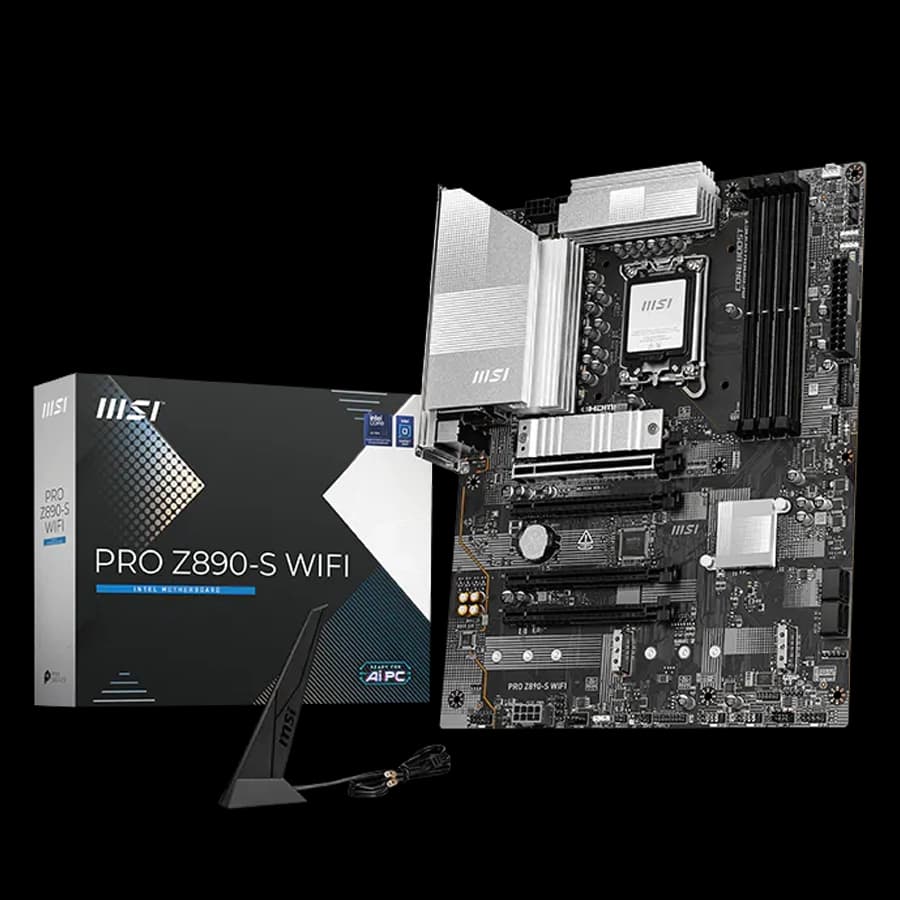 Motherboard MSI PRO Z890-S WIFI Intel LGA1851 ATX DDR5 PCIe 5.0 M.2 Gen5 LAN 2.5G Thunderbolt 4