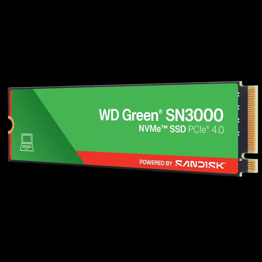 Disco Sólido SSD Western Digital WD Green SN3000 NVMe 1TB M.2 2280 PCIe Gen4x4 5000MB/s