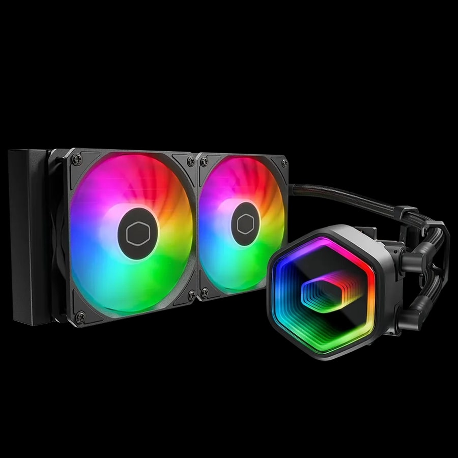 Water Cooler CPU Cooler Master MasterLiquid 240 Core II ARGB PWM 4pin Negro comp. 1851 1700 AM5