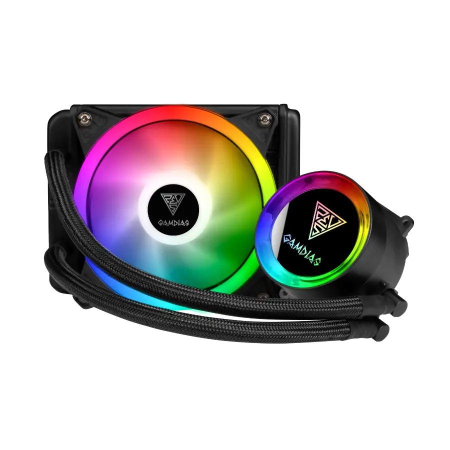 Water Cooler GAMDIAS CHIONE E2-120 LITE 2 TDP 180W ARGB AMD Intel comp. LGA1700