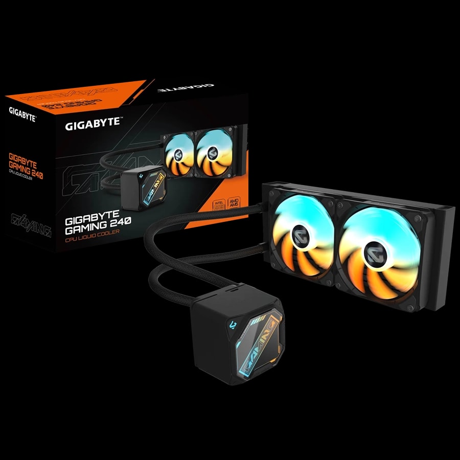 Water Cooler GIGABYTE GAMING 240 ARGB Negro comp. AMD AM5 Intel 1851 1700
