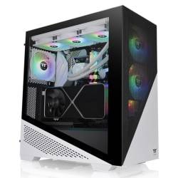 Gabinete Mid Tower Thermaltake Divider 370 Vidrio Templado Argb Blanco